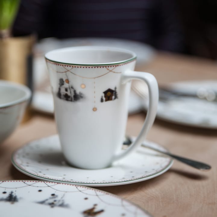 Julemorgen schotel voor 30 cl. kop - wit - Wik & Walsøe