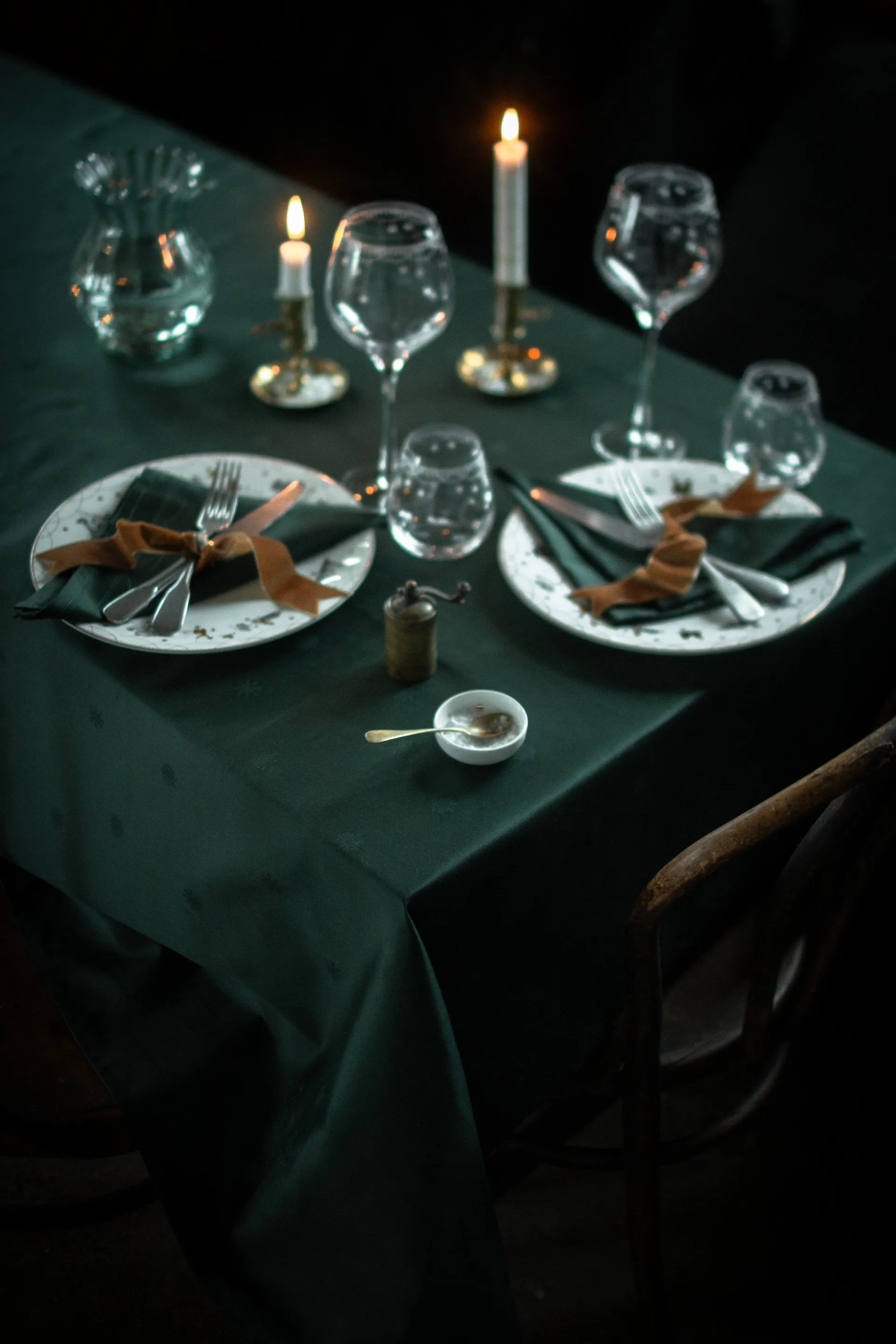 Julemorgen stoffen servet 45x45 cm 2-pack, Groen Wik & Walsøe