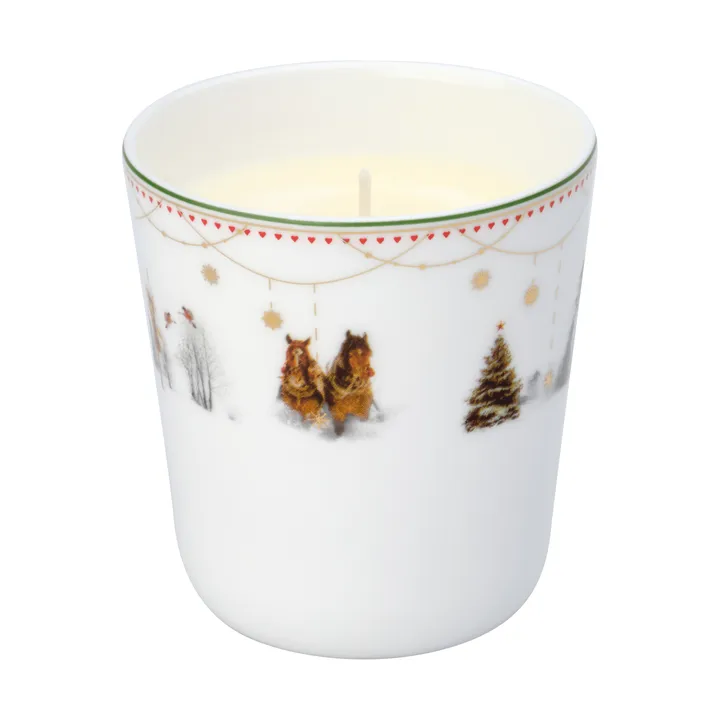 Julemorgen Story geurkaars - Kaneel & sinaasappel 170 g - Wik & Walsøe