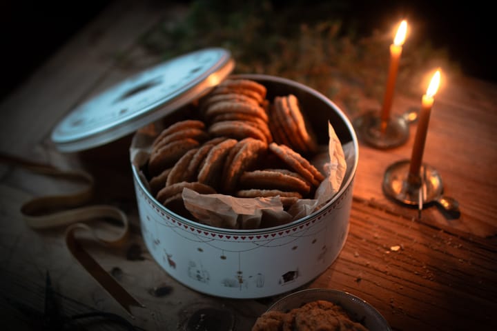 Julemorgen Story koekblik 2-delig, Wit-multi Wik & Walsøe