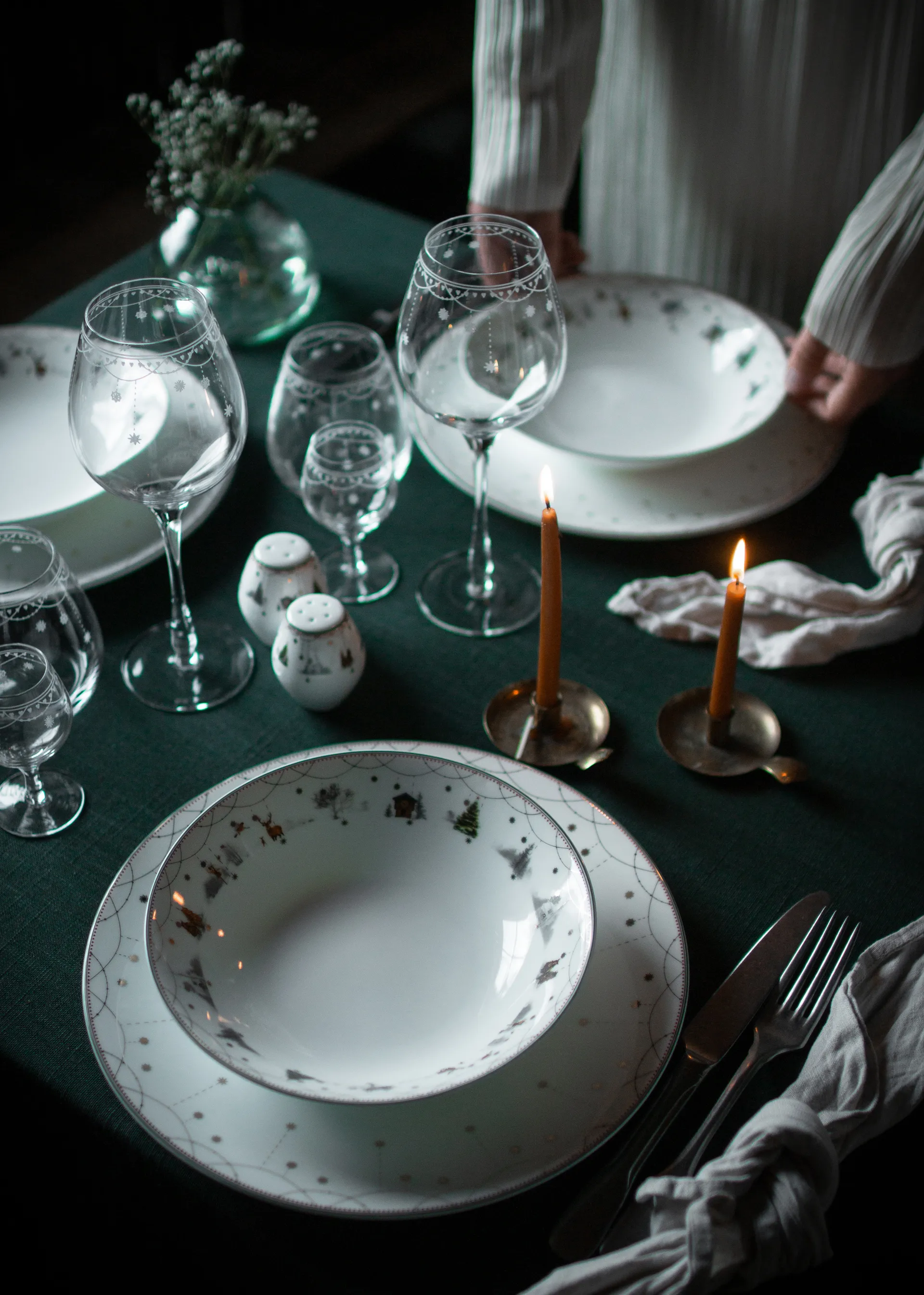 Julemorgen Story zout- & peperstel 2-delig, Wit Wik & Walsøe