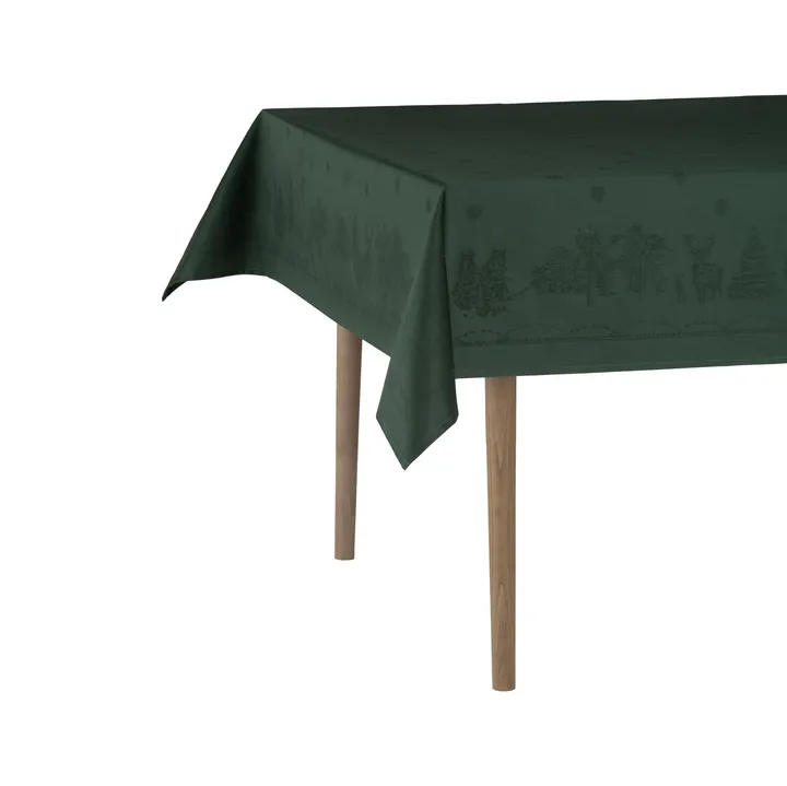 Julemorgen tafellaken - Groen, 140x240 cm - Wik & Walsøe