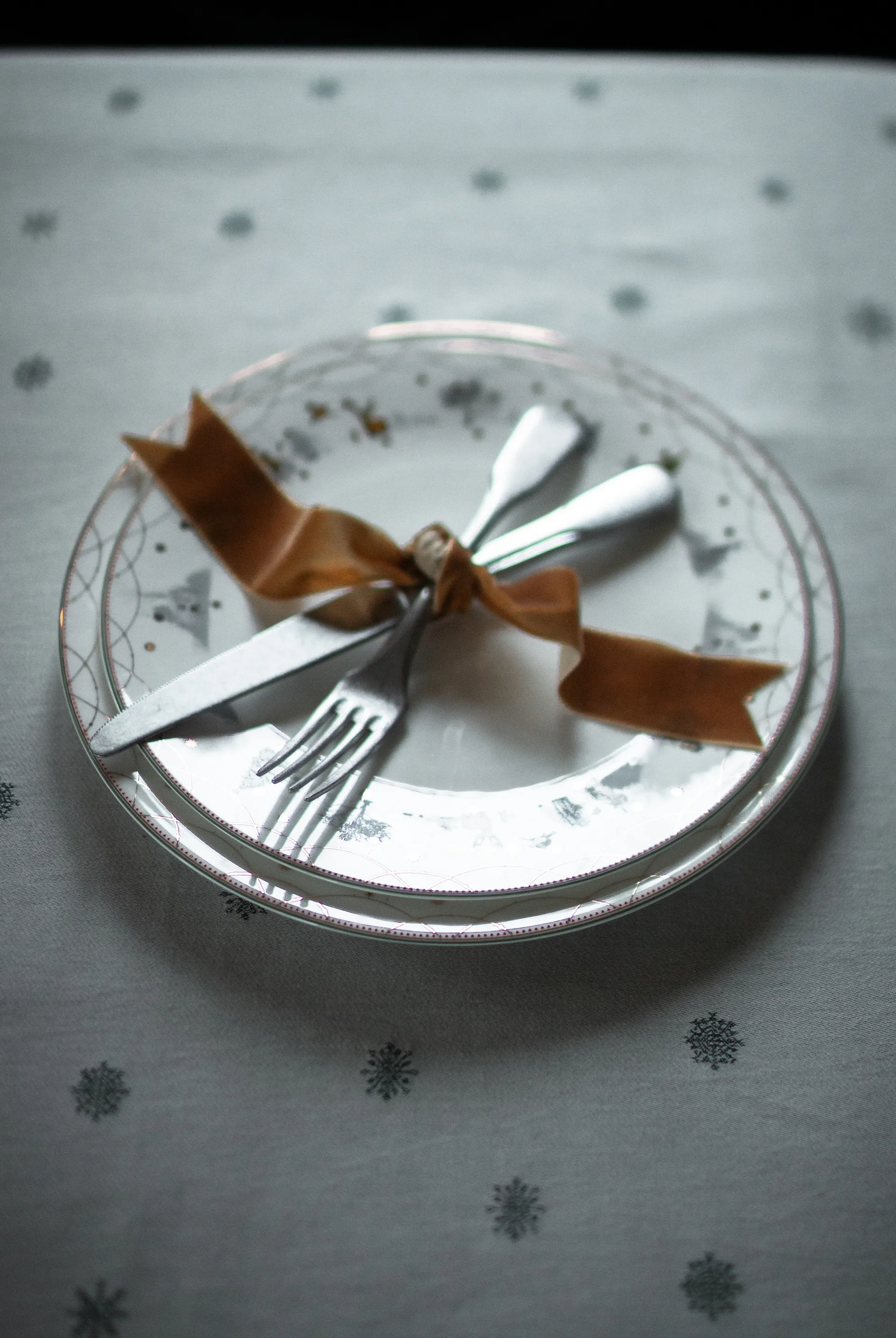 Julemorgen tafellaken, Wit-groen, 140x340 cm Wik & Walsøe