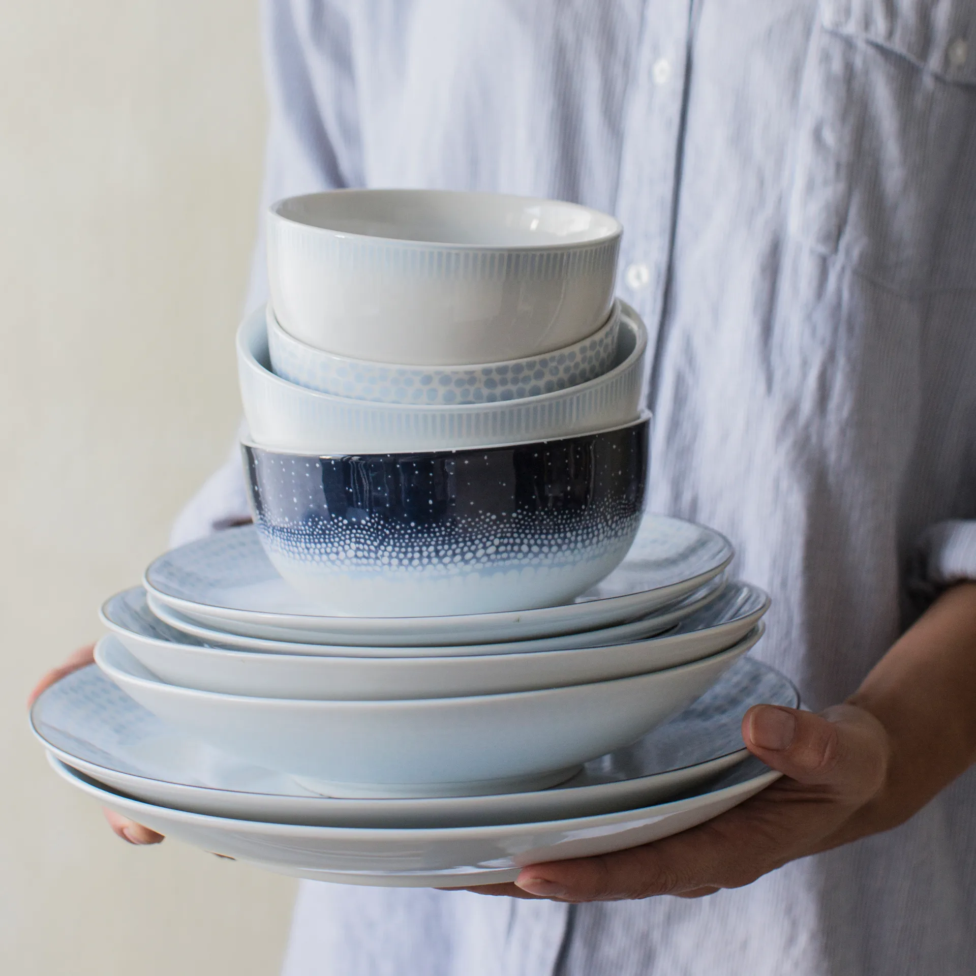 Osean diep bord Ø 23 cm, Zee Wik & Walsøe