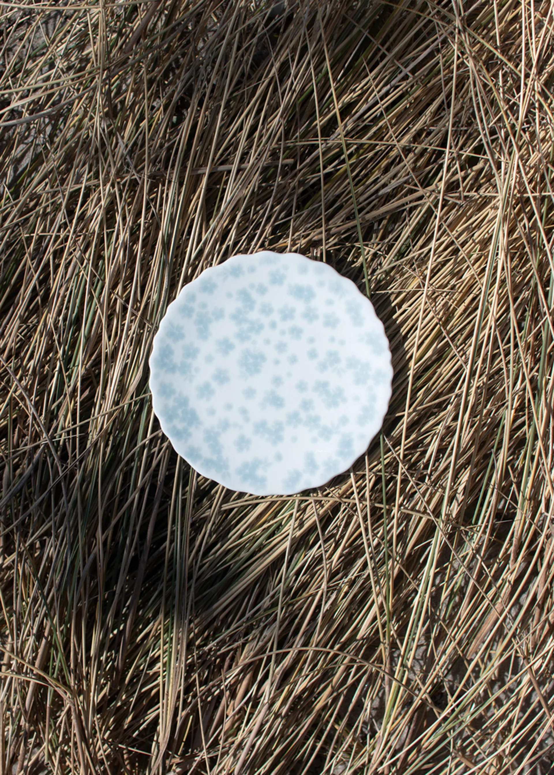 Slåpeblom bord Ø13 cm, Blauw Wik & Walsøe