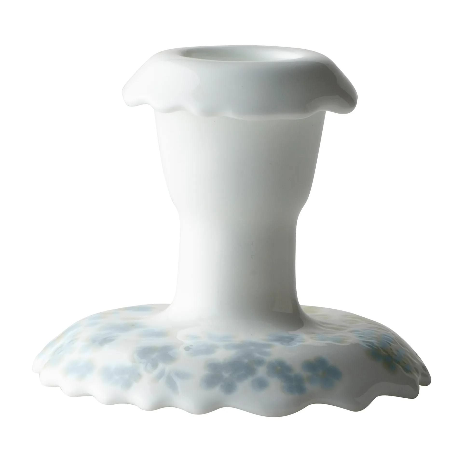 Slåpeblom kandelaar 5,5 cm, Blauw Wik & Walsøe