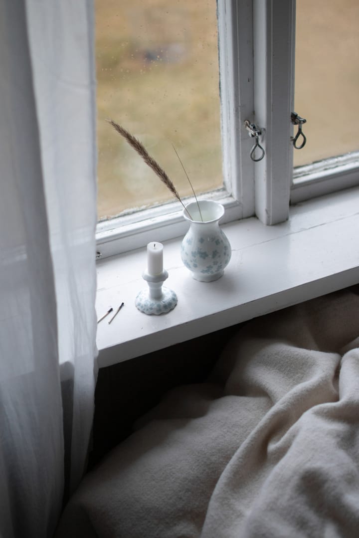 Slåpeblom kandelaar 5,5 cm, Blauw Wik & Walsøe