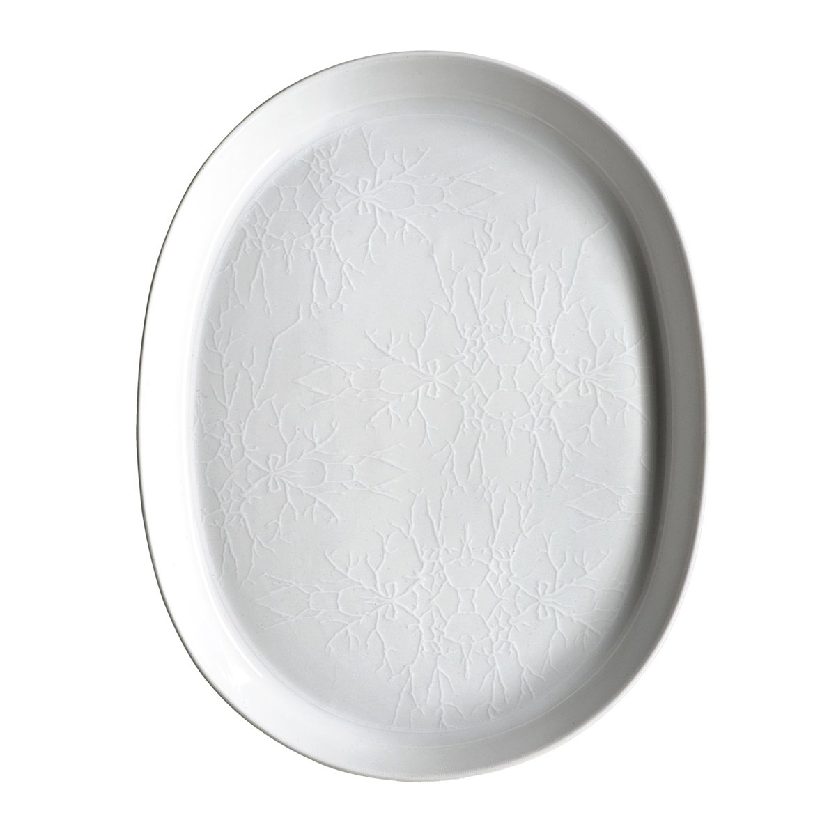 Wik & Walsøe Whitewood ovaal bord 36 cm.