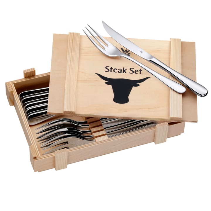 Geschenkidee grillbestek 12-delig, Roestvrij staal WMF