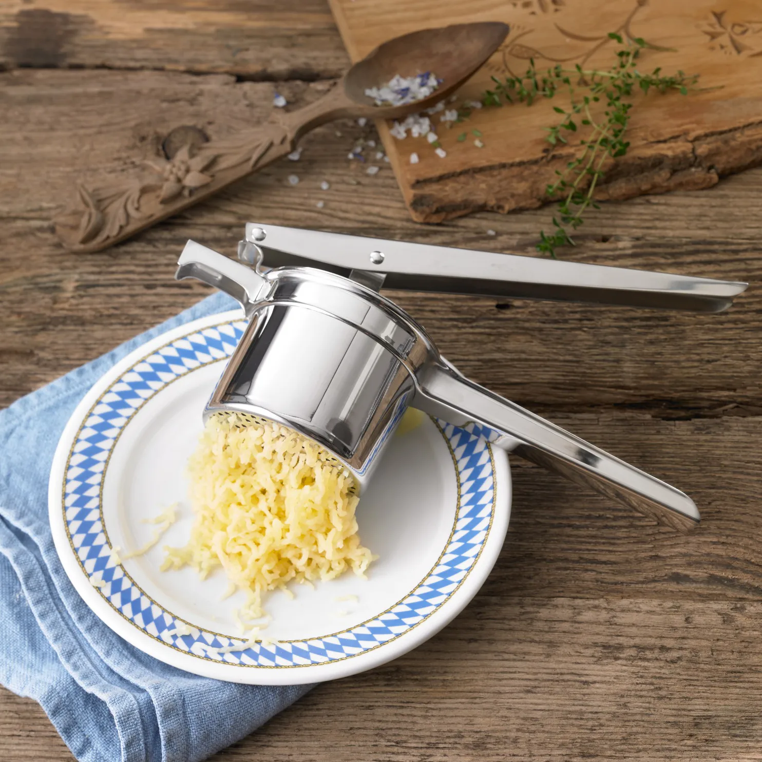 Gourmet aardappelpers, Roestvrij staal WMF