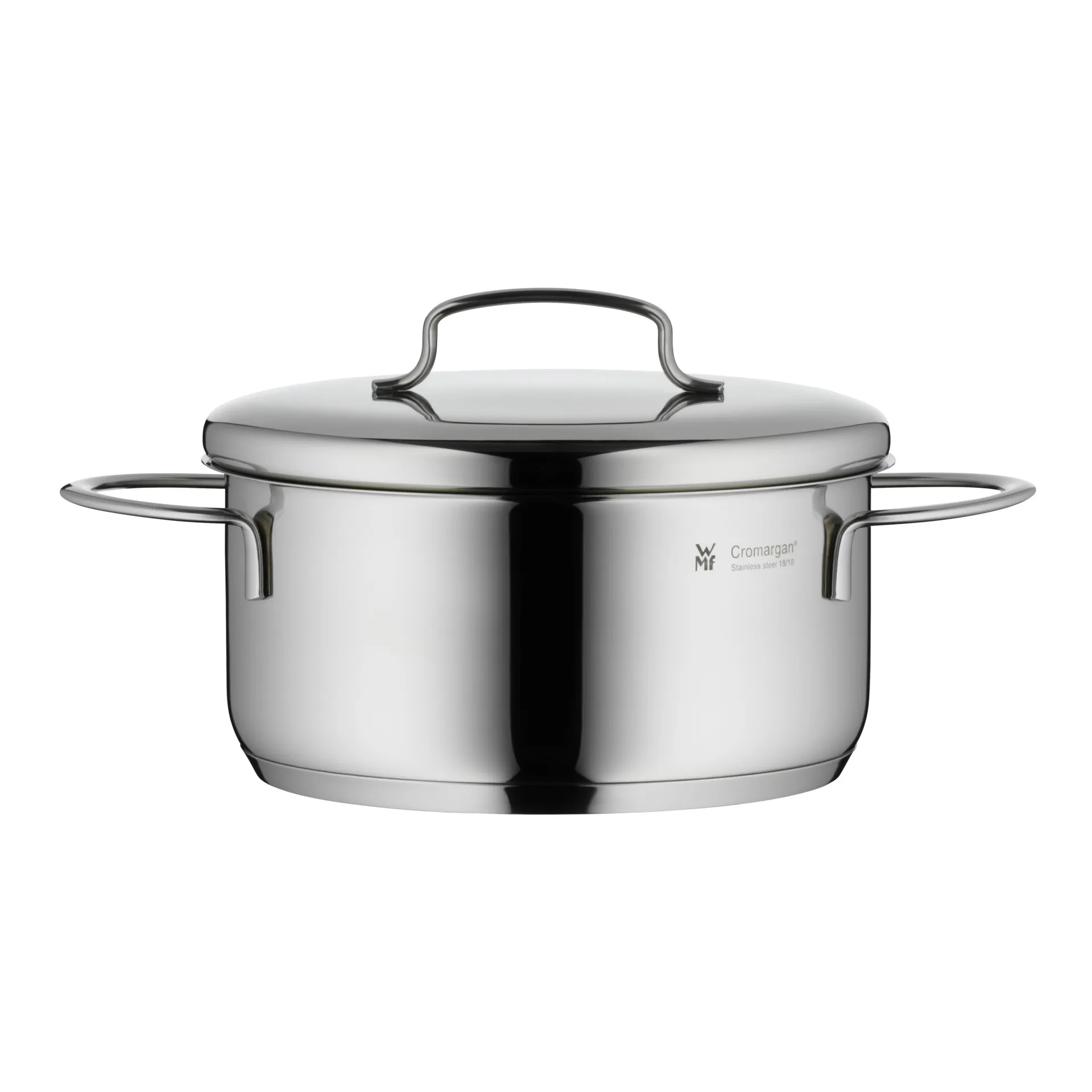Mini lage pan met deksel 16 cm, Roestvrij staal WMF