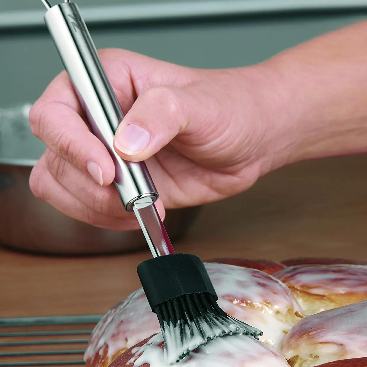 Profi Plus siliconen bakkwast 20 cm, Zwart WMF