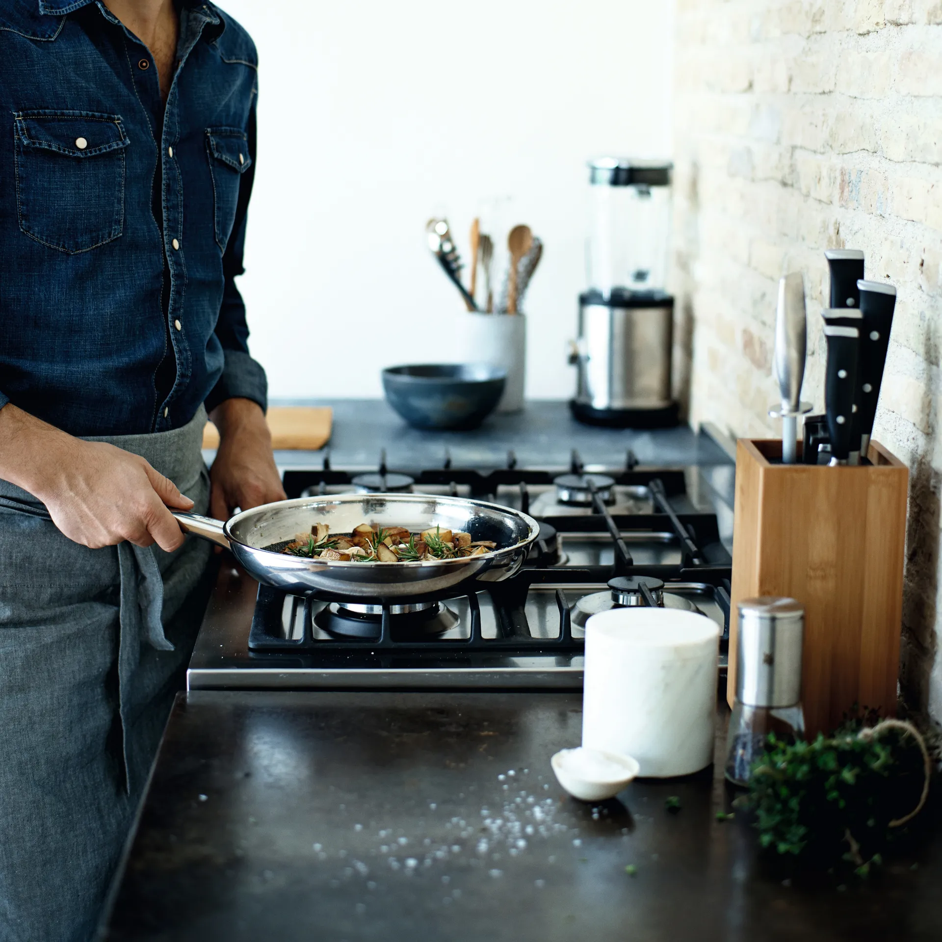 Profi Resist koekenpan 28 cm, Roestvrij staal WMF