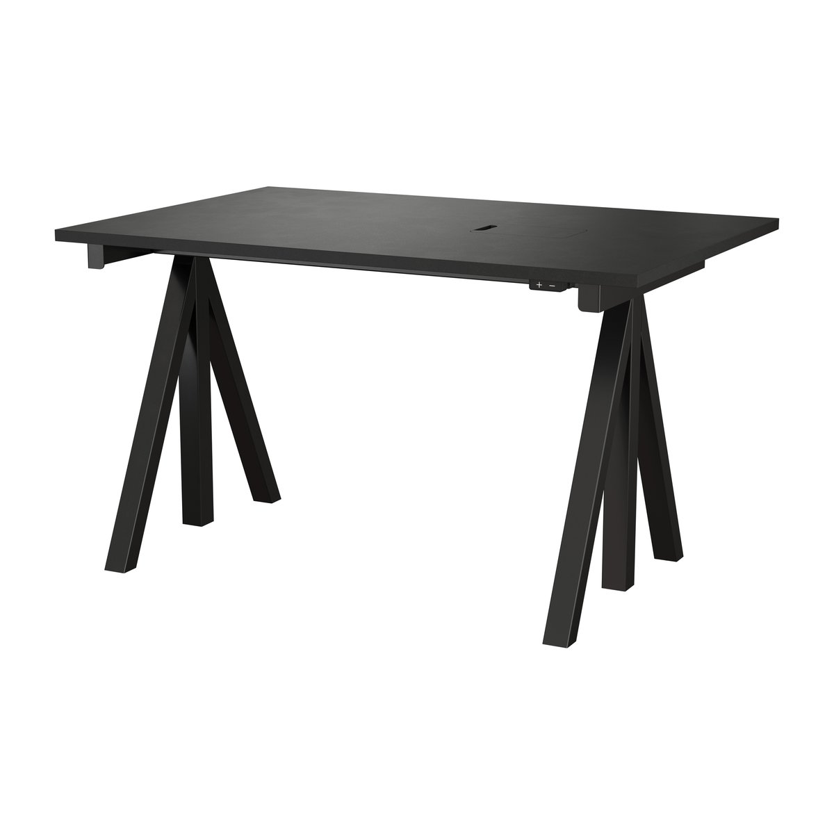Works bureau zwart 78x120 cm | Scandinavisch Interieur
