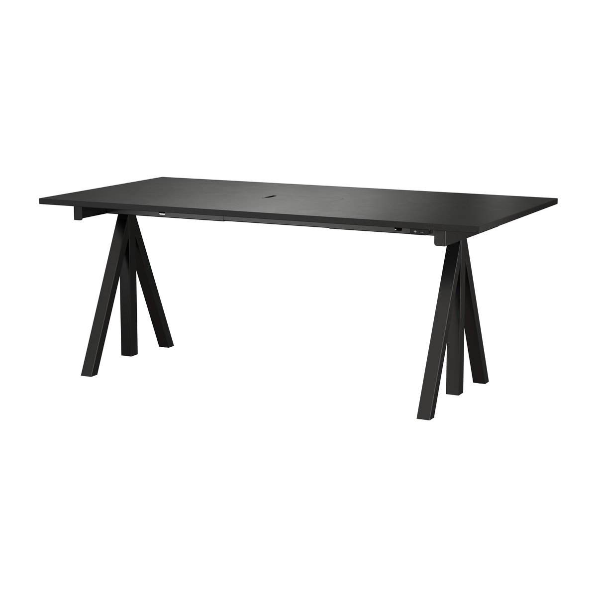 Works bureau zwart 90x180 cm | Scandinavisch Interieur