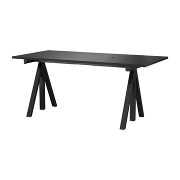Works in hoogte verstelbaar bureau zwart 78x160 cm - Works