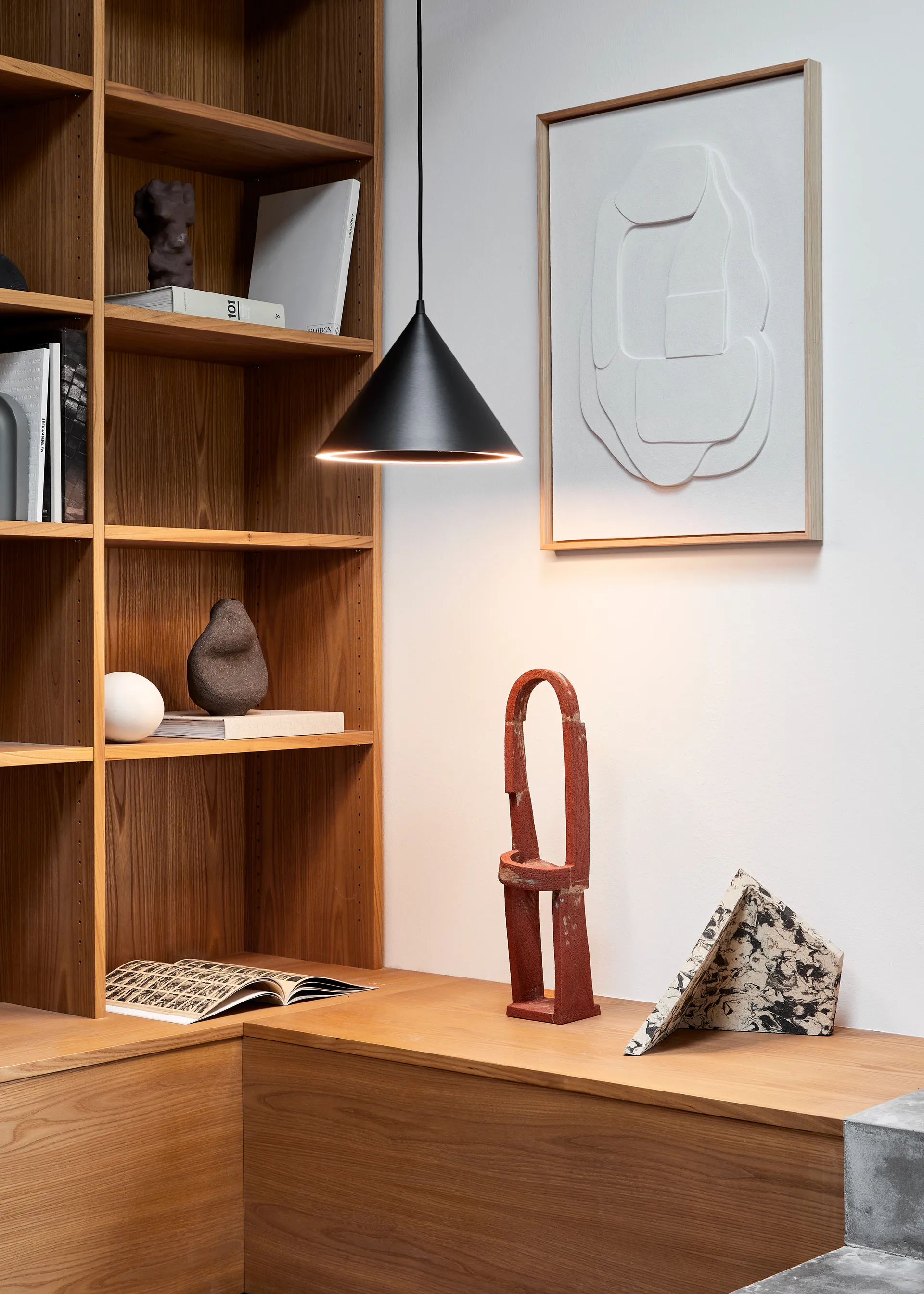 Annular hanglamp small, Black Woud