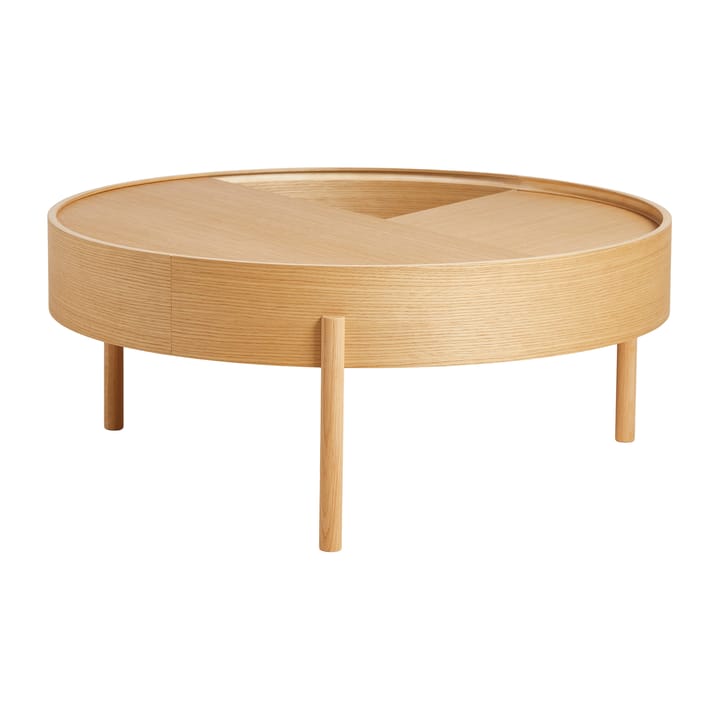 Arc bijzettafel Ø89 cm - Geolied eikenhout - Woud