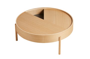 Arc bijzettafel Ø89 cm - Geolied eikenhout - Woud