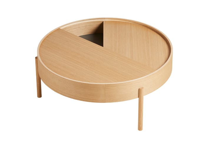 Arc bijzettafel Ø89 cm, Geolied eikenhout Woud