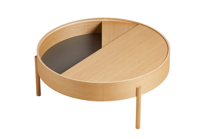 Arc bijzettafel Ø89 cm, Geolied eikenhout Woud