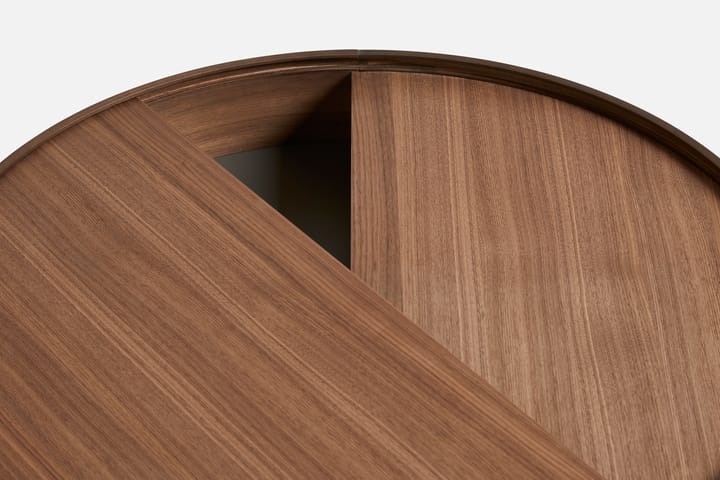 Arc bijzettafel Ø89 cm, Walnoot Woud