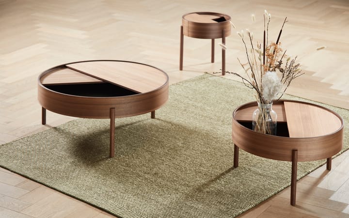 Arc bijzettafel Ø89 cm, Walnoot Woud