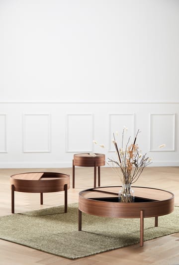 Arc bijzettafel Ø89 cm - Walnoot - Woud