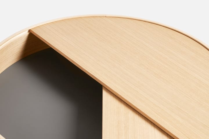 Arc bijzettafel Ø89 cm, Witgepigmenteerd eikenhout Woud