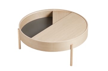 Arc bijzettafel Ø89 cm - Witgepigmenteerd essenhout - Woud