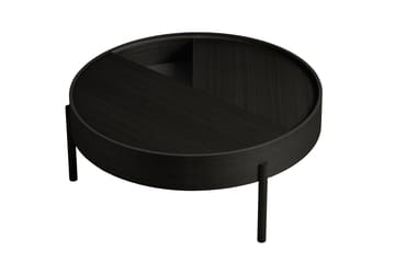 Arc bijzettafel Ø89 cm - Zwartgeschilderd essenhout - Woud