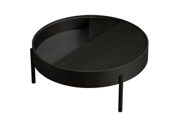 Arc bijzettafel Ø89 cm - Zwartgeschilderd essenhout - Woud