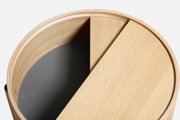Arc bijzettafel, Witgepigmenteerd eikenhout Woud