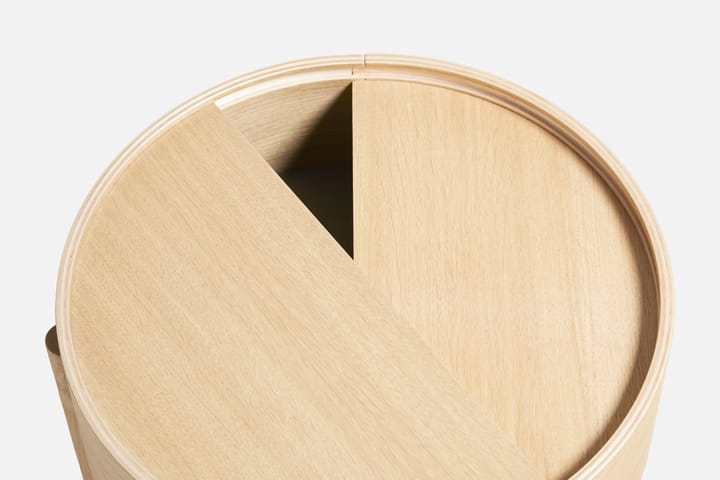 Arc bijzettafel, Witgepigmenteerd eikenhout Woud
