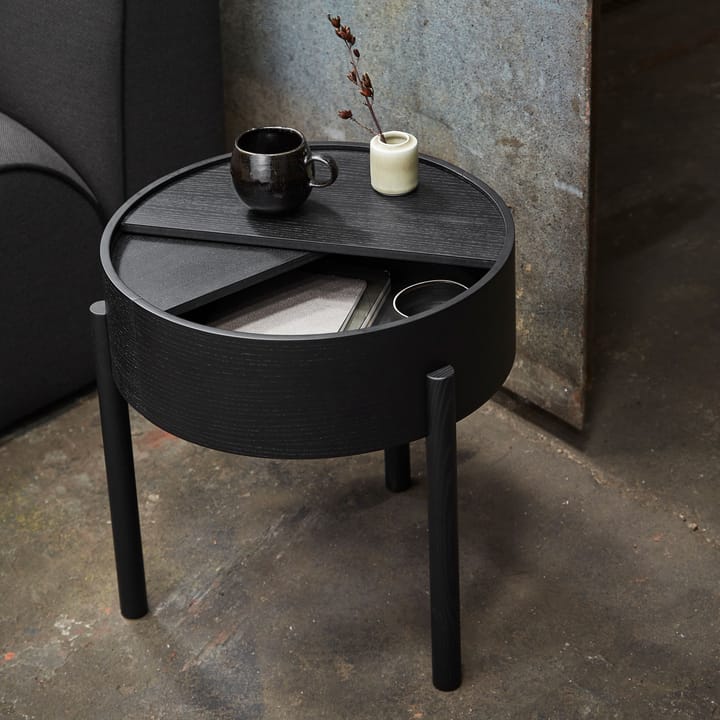 Arc bijzettafel, zwartgeverfd essen Woud