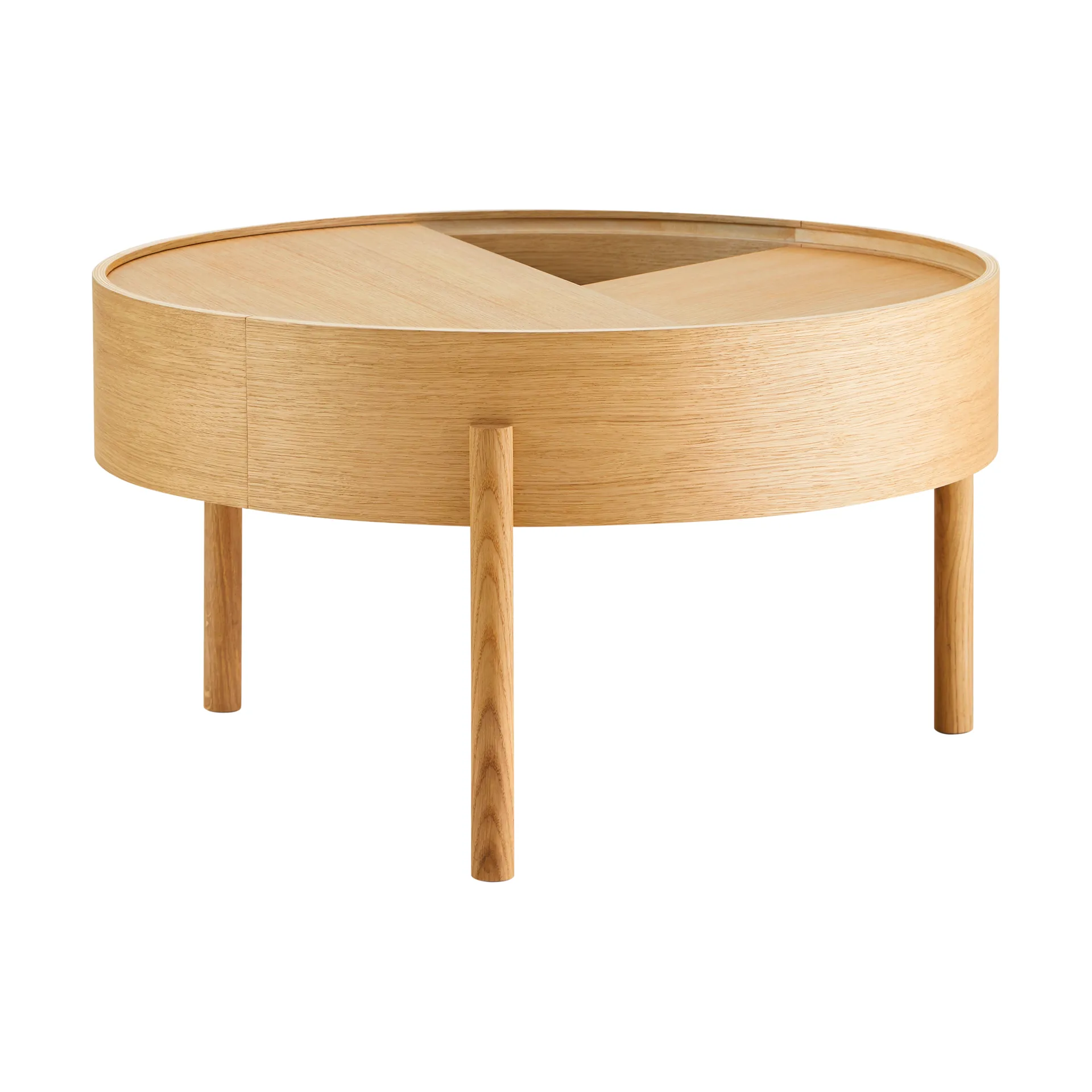 Arc salontafel Ø66 cm, Geolied eiken Woud