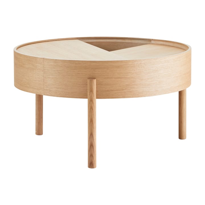 Arc salontafel Ø66 cm - Geolied eikenhout - Woud