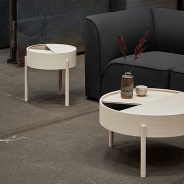Arc salontafel Ø66 cm - witgepigmenteerd essen - Woud