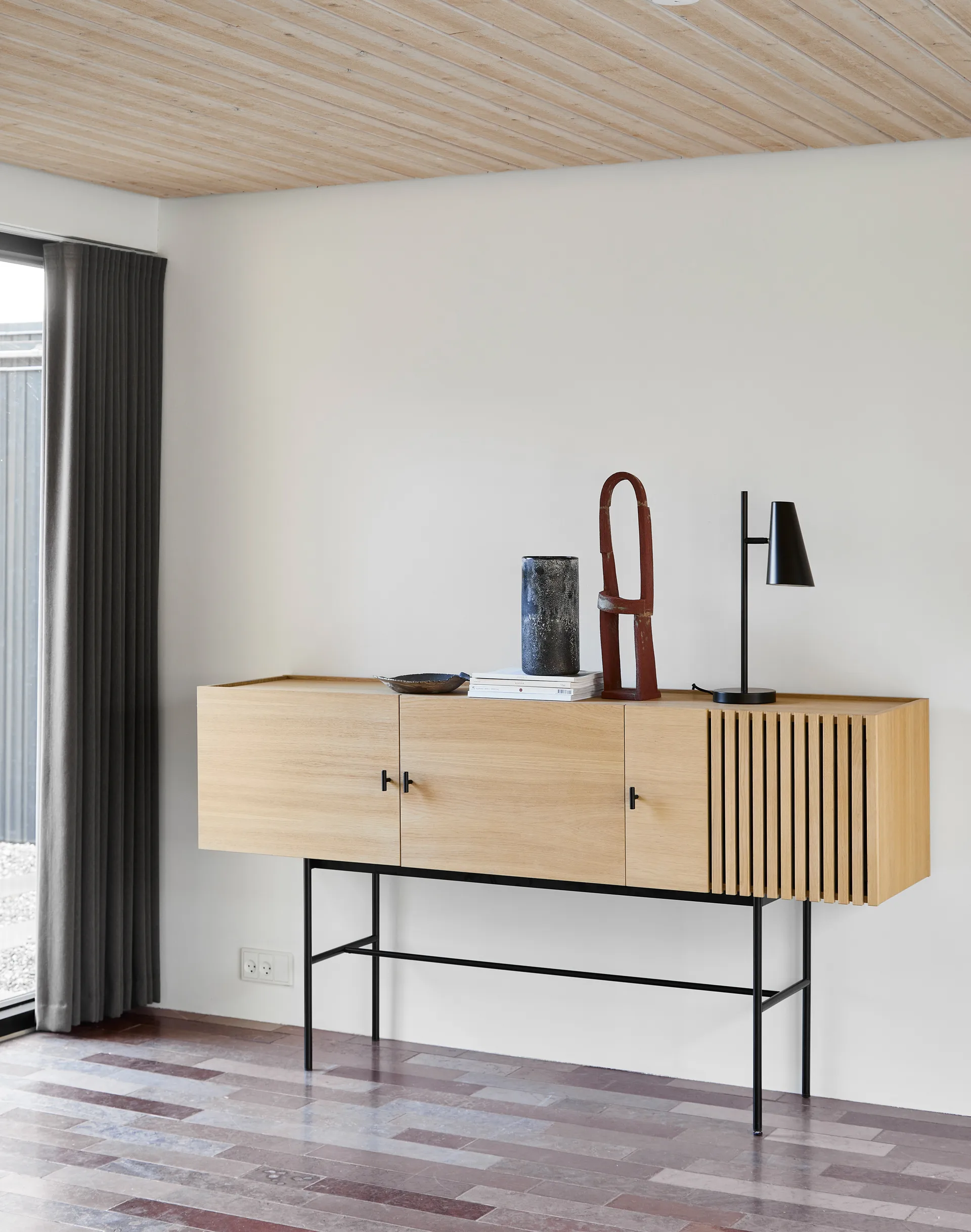 Array bijzettafel, 180 cm, Witgepigmenteerd eikenhout Woud