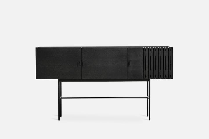 Array bijzettafel, 180 cm, Zwartgeschilderd eikenhout Woud