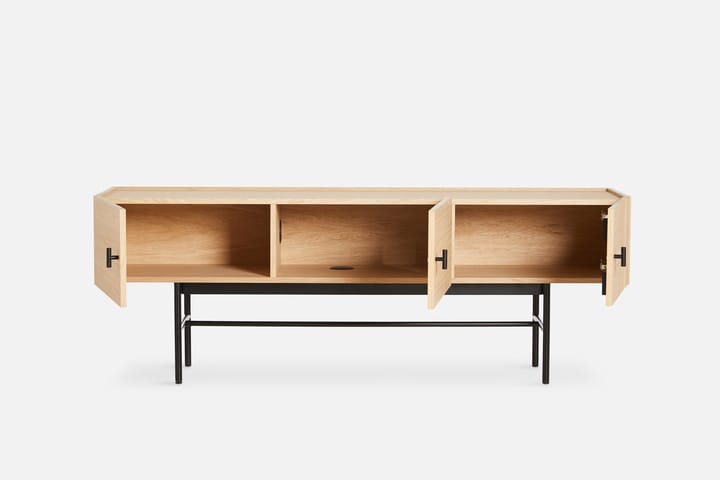 Array bijzettafel laag, 150 cm, Witgepigmenteerd eikenhout Woud