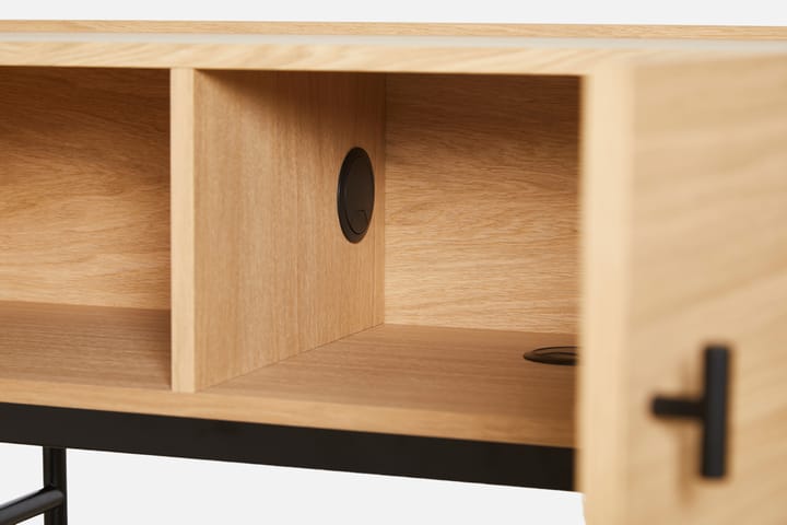 Array bijzettafel laag, 150 cm, Witgepigmenteerd eikenhout Woud