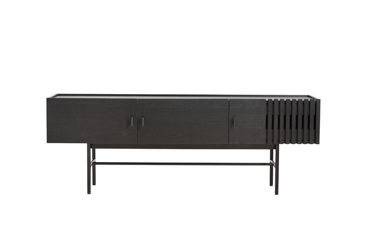 Array bijzettafel laag, 150 cm, Zwartgeschilderd eikenhout Woud