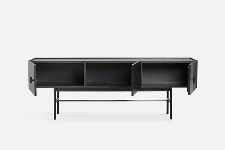Array bijzettafel laag, 150 cm, Zwartgeschilderd eikenhout Woud