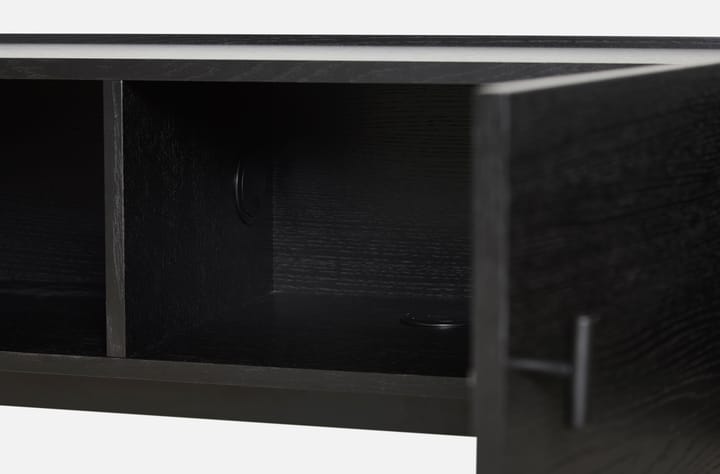 Array bijzettafel laag, 150 cm, Zwartgeschilderd eikenhout Woud