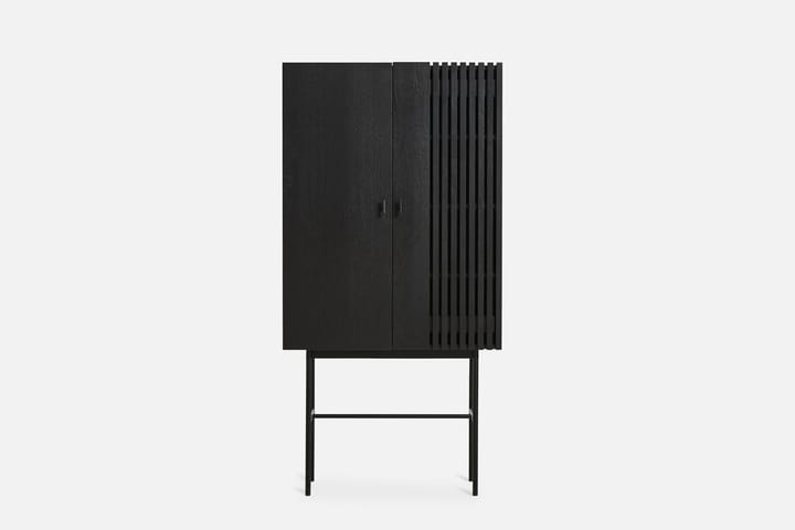 Array kastje, 80 cm, Zwartgeschilderd eikenhout Woud