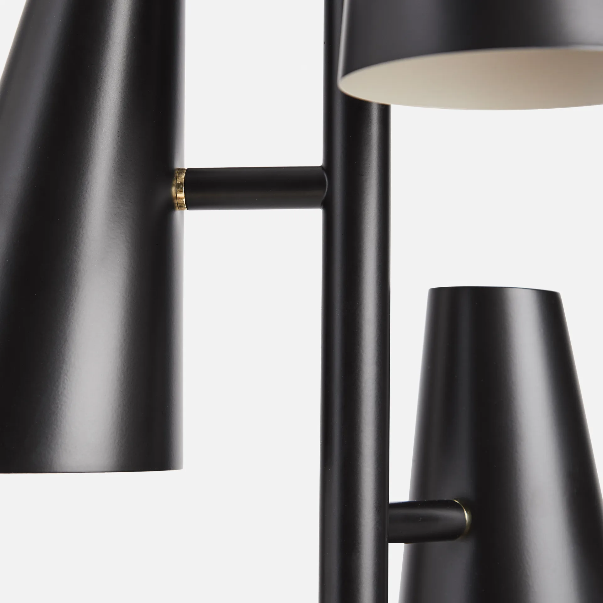 Cono hanglamp 3 kappen, Zwart Woud