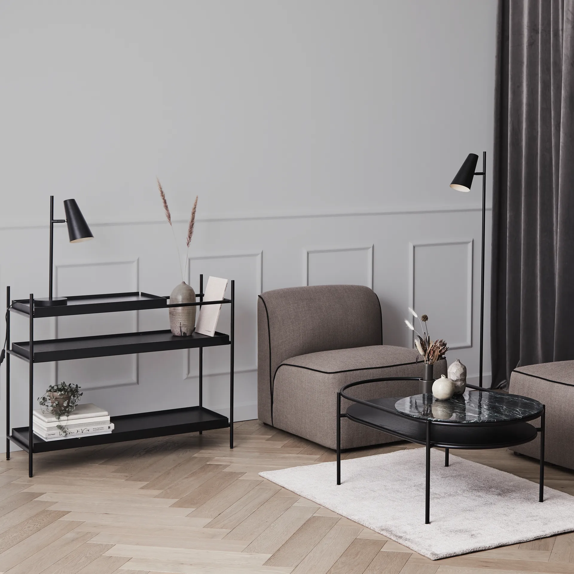 Cono tafellamp, Zwart Woud