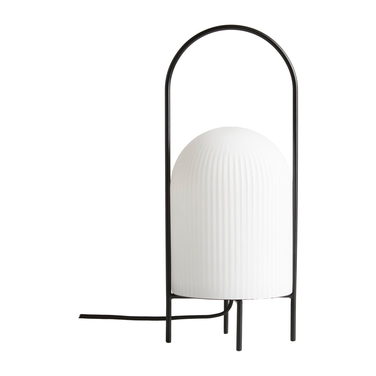 Woud Ghost tafellamp Zwart-wit opaalglas | Scandinavisch Interieur | Bureau- & tafellampen | Zwart