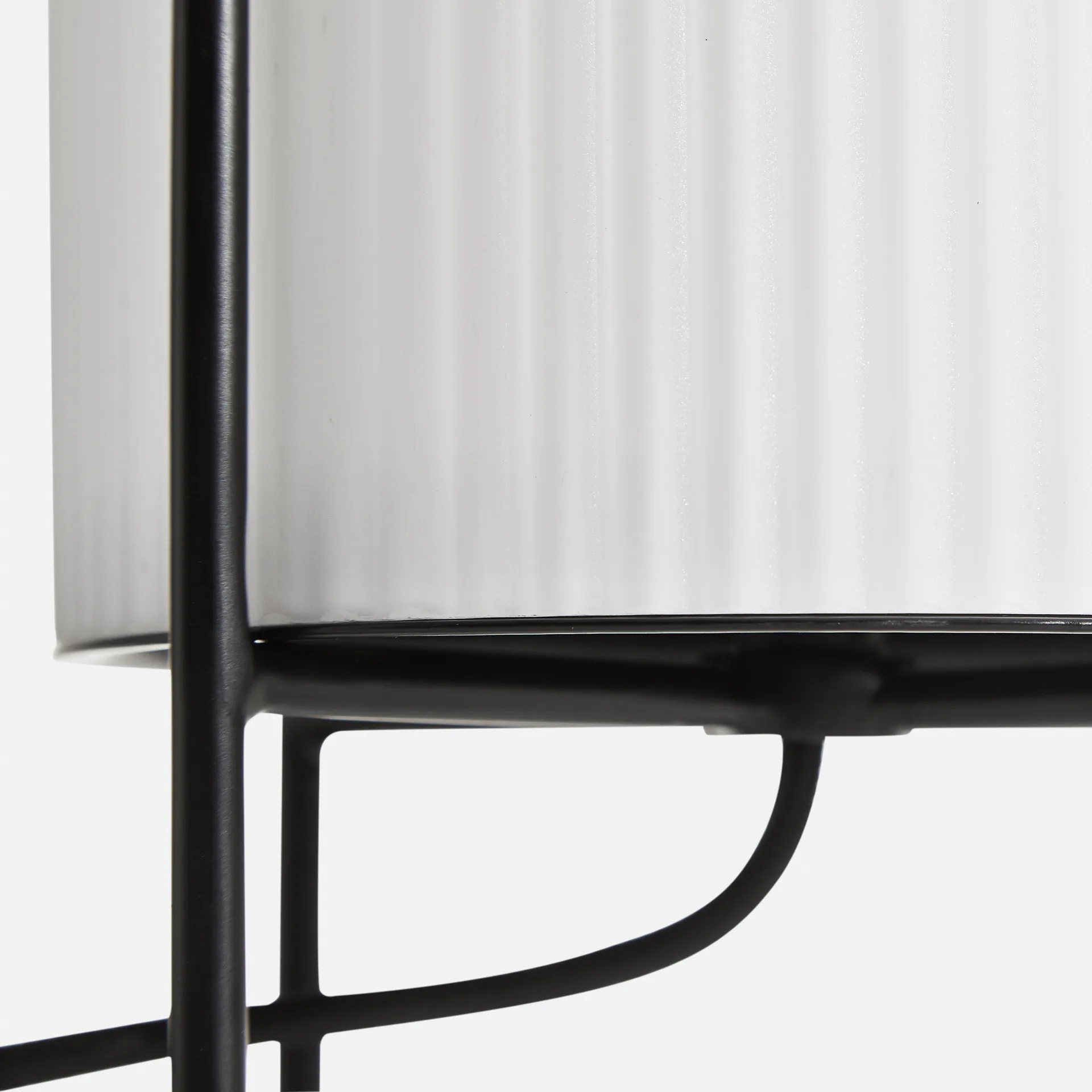 Ghost tafellamp, Zwart-wit opaalglas Woud